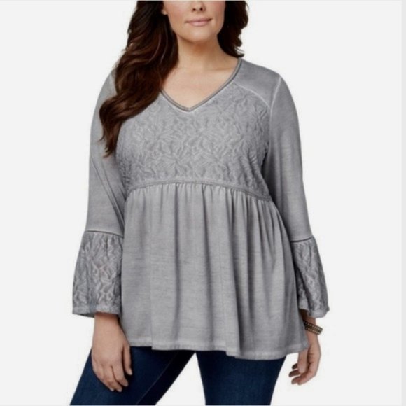 Style & Co. Tops - NWT Style & Co Macy's Babydoll Boho Tunic Top 2X